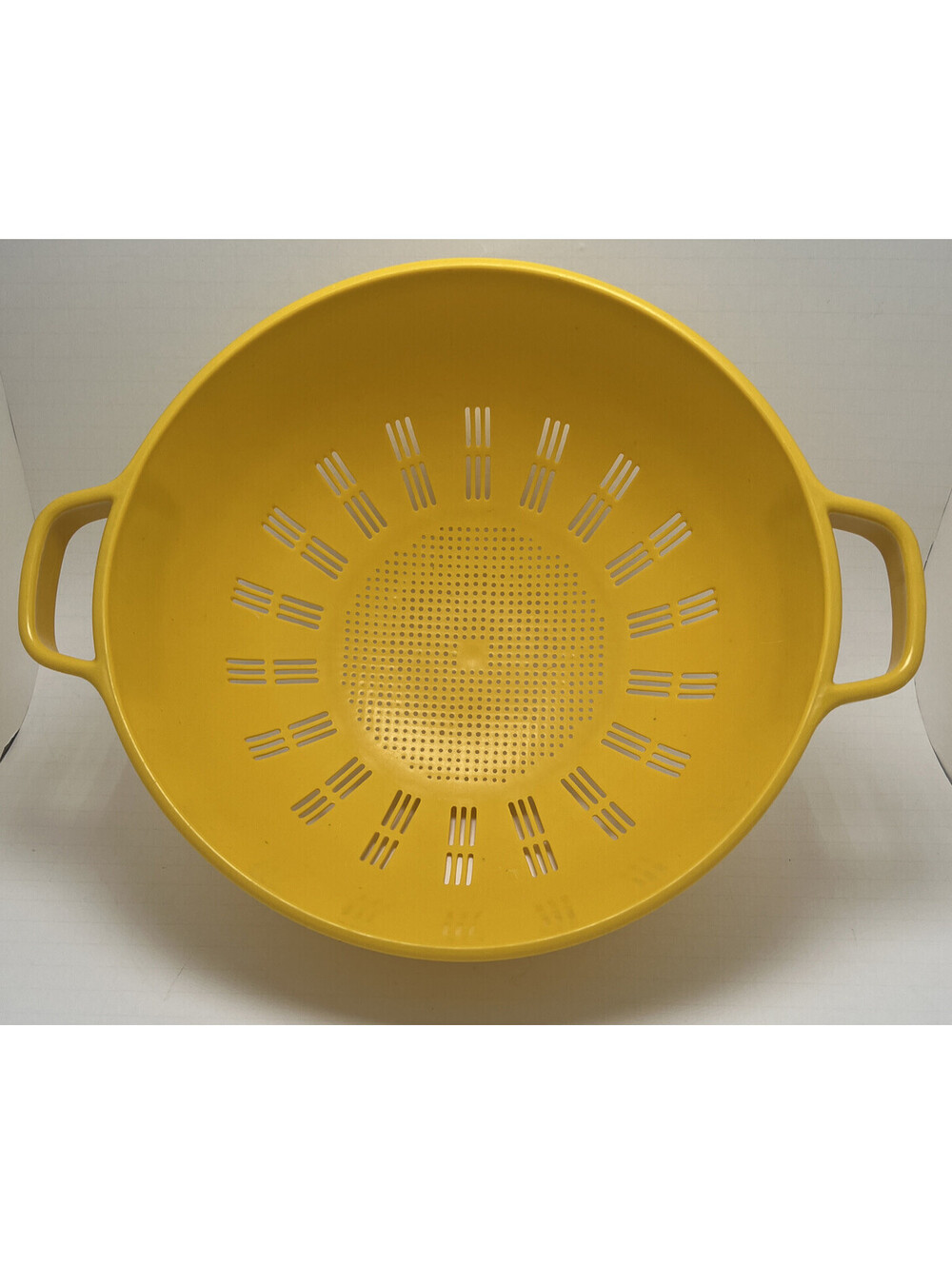 Vintage Dansk MCM Large Red Melamine Colander Strainer Salad Berry Photo Prop